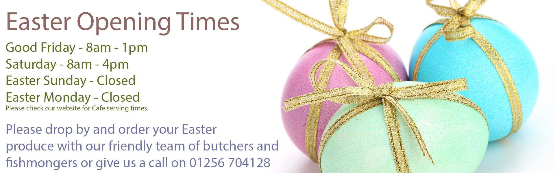 Easter 2026 Banner Hours